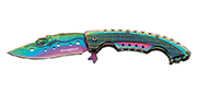Rainbow Mermaid - Lame 95mm - Manche Acier - Clip